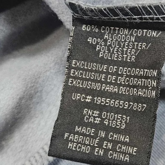 NASA Hoodie Mens XXL Blue Camo Graphic Fashion Streetwear Unique Sweathshirt NEW - Picture 8 of 8